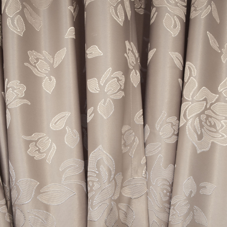 Set draperii jacard gri-roz floral, 2*150x260 cm [1]