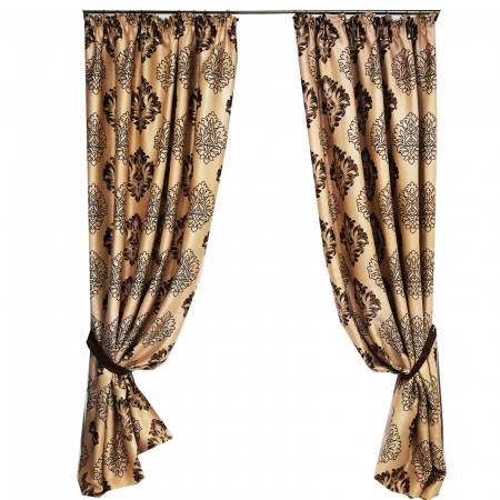 Set draperie Velaria blackout baroc wenge, 2x140x260 cm [3]