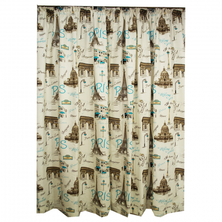 Set Draperie Velaria In Paris Blue, 2*140x250 cm [2]
