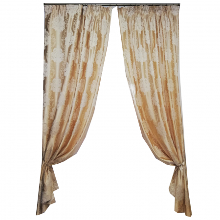 Set Draperie Velaria Tafta Baroc Clasic Ivory 140X260X2 [2]