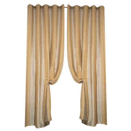 Draperii clasic - Set draperii blackout dungi bej, 2*140x275 cm