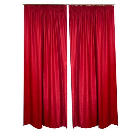 Set draperii soft grena, 2*160x245 cm [1]