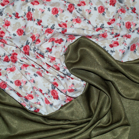Set draperii florale, 2x115x260 cm [2]