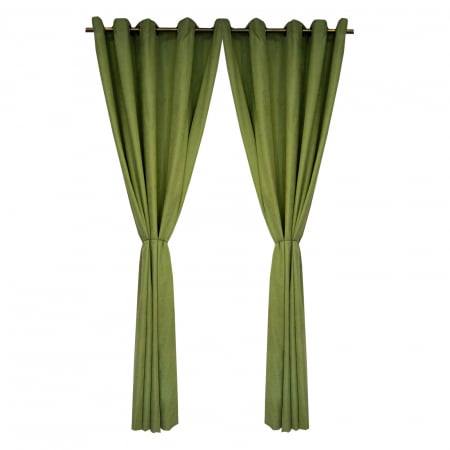 Draperii de lux - Set draperii Velaria verde brotacel, 2*170x240 cm