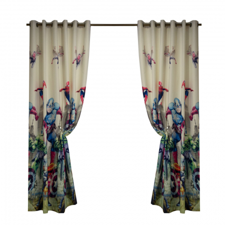 Draperii de lux - Set draperii Velaria blackout Capitan America, 2x175x240 cm