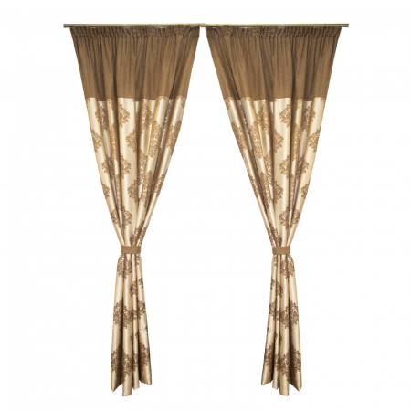Draperii la oferta - Set draperii Velaria imperium wenge, 2x140x260 cm