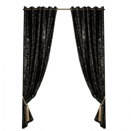 Set draperii Velaria spotlight negru, 2x160x275 cm [1]