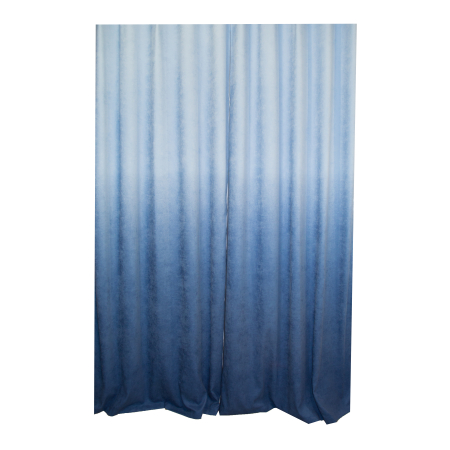 Set draperii Velaria degrade albastru cu rejansa, 2*200x200 cm [1]