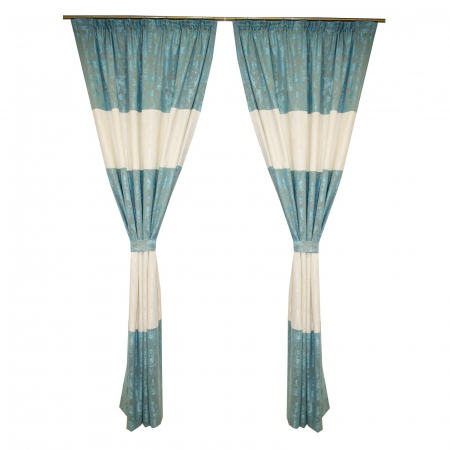 Set draperii Velaria asos turcoaz-unt, 2x150x260 cm [1]
