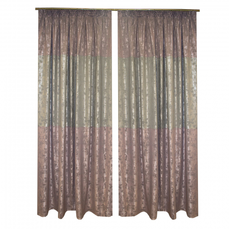Draperii moderne - Set draperii Velaria asos gri-lila, 2x190x255 cm