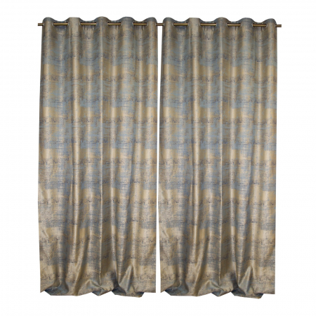 Set draperii Velaria bleo cu imprimeu abstract, 2*150x260 cm [1]