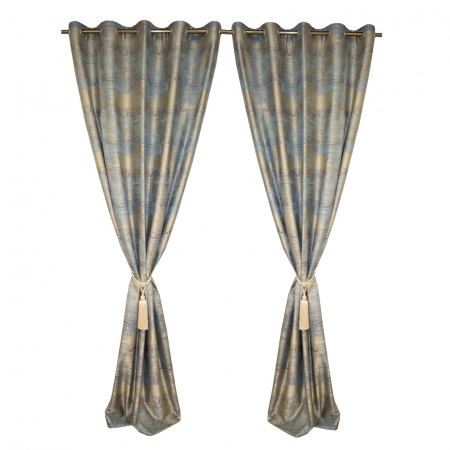 Set draperii Velaria bleo cu imprimeu abstract, 2*150x260 cm [0]