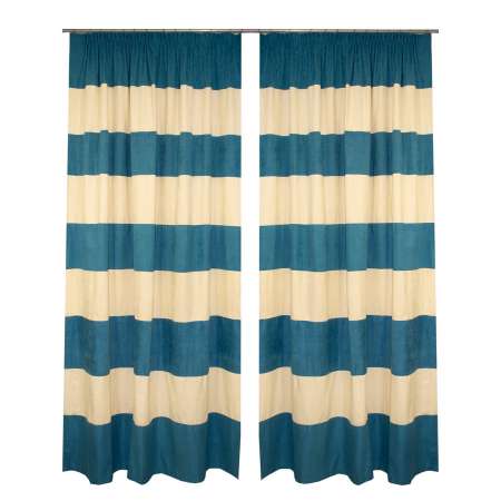 Set draperii Velaria turcoaz/unt, 2x170x250 cm [1]