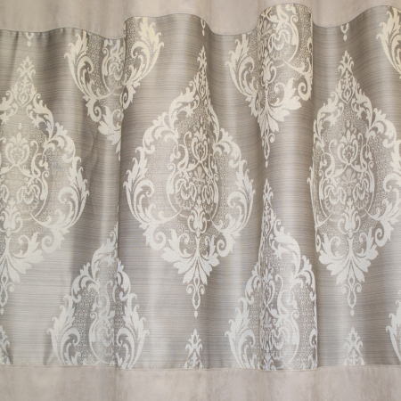 Set draperii Velaria silver cu model baroc, 2*120x225 cm [2]