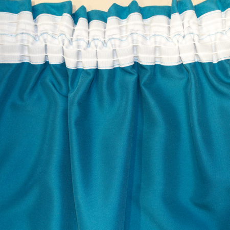 Set draperii Velaria romb gri cu turcoaz, 2x140x280 cm [3]