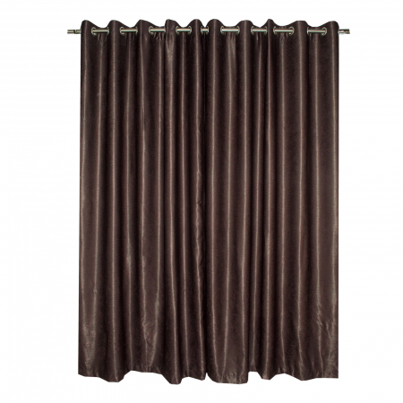 Set draperii Velaria soft wenge cu capse, 2*150x230 cm [1]