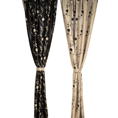 Set draperii Velaria blackout gri cu negru, diverse dimensiuni [2]