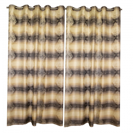 Draperii - Set draperii Velaria antichizat antracit, 2x150x265