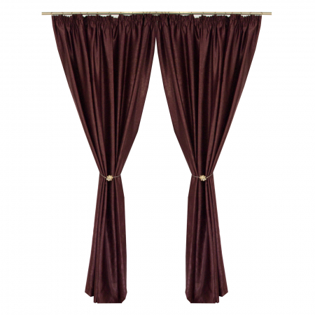 Set draperii Velaria blackout pruna, 2*225x245 cm [0]
