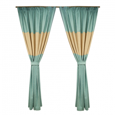 Draperii moderne - Set draperii Velaria milas menta, 2x195x220 cm