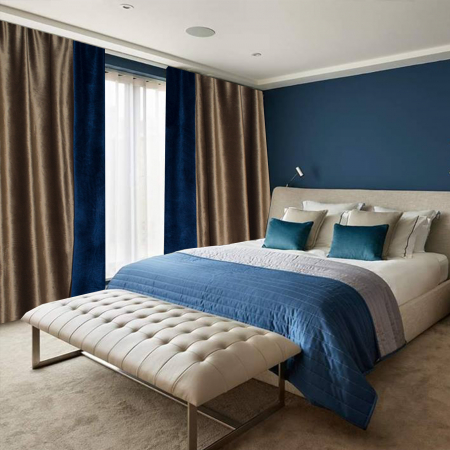 Draperii la oferta - Set draperii Velaria catifea maro, 2x140x270 cm