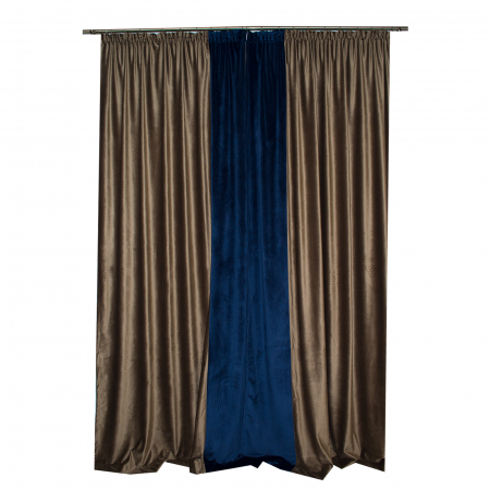 Set draperii Velaria catifea maro, 2x140x270 cm [3]