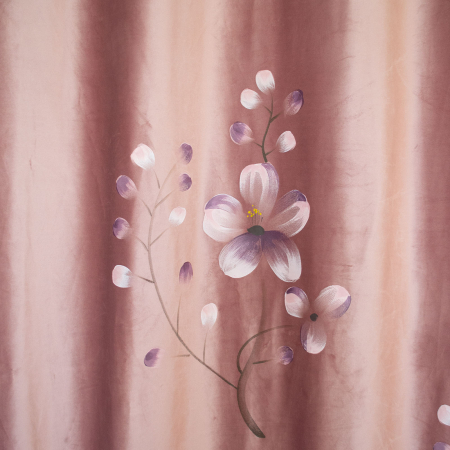 Set draperii Velaria catifea orhidee roz cu rejansa, 2*200x260 cm [2]