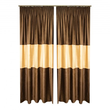 Set draperii Velaria catifea wenge, 2x200x245 cm [1]
