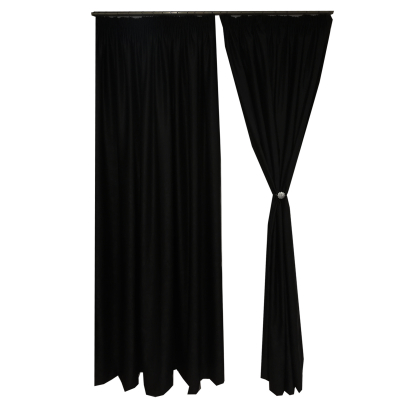 Set draperii Velaria soft negru, 2*200x245 cm [1]