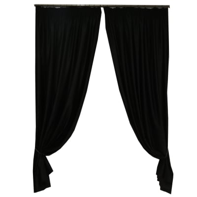 Set draperii Velaria soft negru, 2*175x245 cm [0]