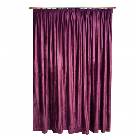 Set draperii Velaria catifea pruna 2x140x270 cm [1]