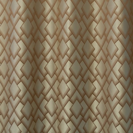 Set draperii Velaria romburi bej cu capse, 2x135x260 cm [1]