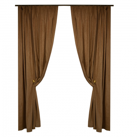 Draperii - Set draperii Velaria Chenille cappuccino, 2x190x250 cm
