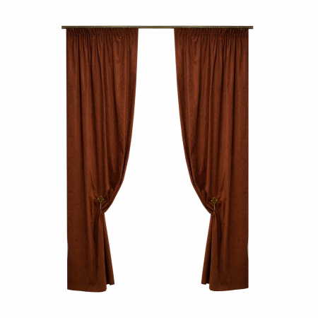 Set draperii Velaria Chenille ciocolata, 2x120x250 cm [1]