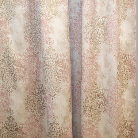 Set draperii Velaria cu imprimeu roz, 2x140x260 cm [1]