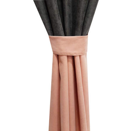 Set draperii Velaria roz-gri, 2x135x240 cm [2]