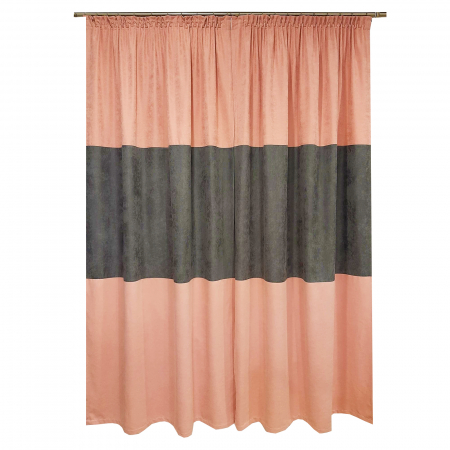 Set draperii Velaria roz-gri, 2x135x240 cm [1]