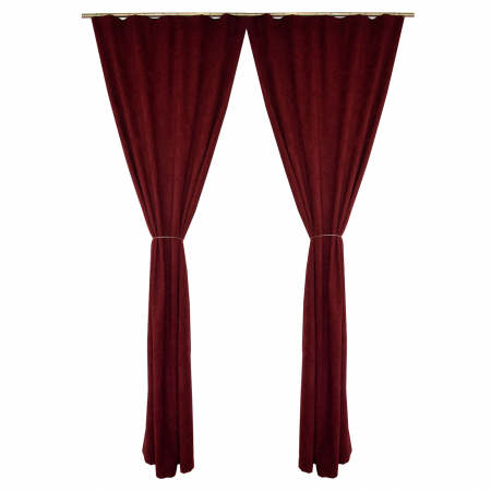 Draperii fara model - Set draperii Velaria grena cu rejansa