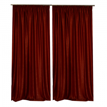 Draperii la oferta - Set draperii Velaria soft caramiziu