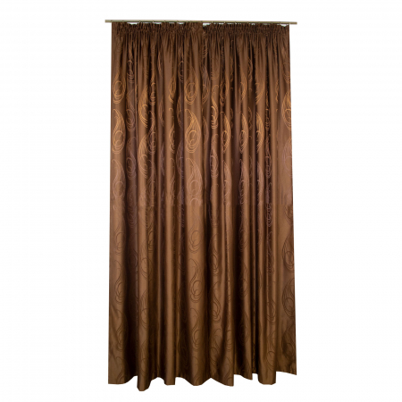 Set draperii Velaria jacard maro cu imprimeu [1]