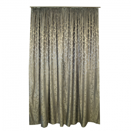 Draperii la oferta - Set draperii Velaria jacard gri cu imprimeu geometric
