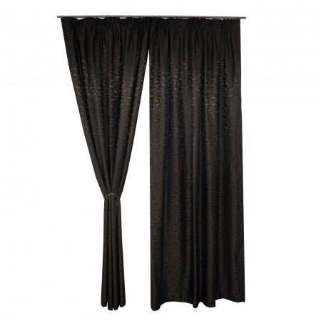 Set draperii Velaria jacard negru [0]