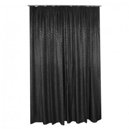 Set draperii Velaria jacard negru [2]