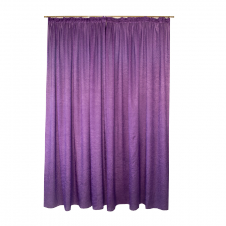 Set draperii Velaria creponat mov, 2*185x260 cm [1]