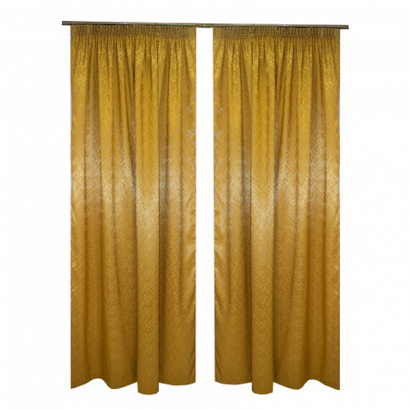 Set draperii Velaria jacard mustar, 2x175x245 cm [0]