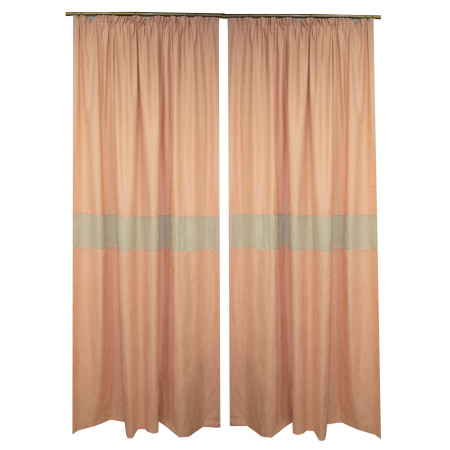 Set draperii Velaria suet roz catifelat, 2x155x250 cm [1]