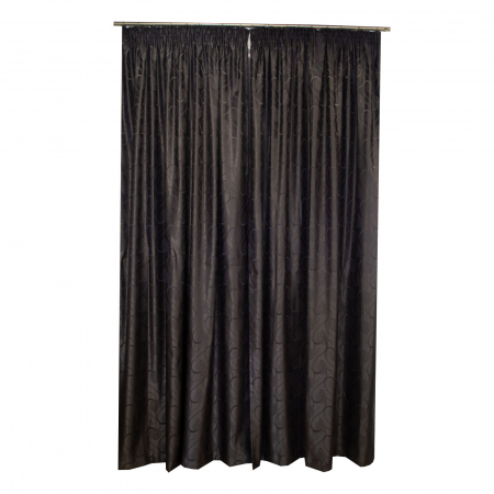 Set draperii Velaria jacard negru, 2*160x260 cm [2]