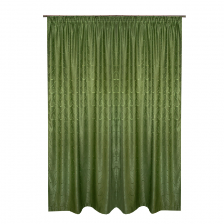 Set draperii Velaria jacard verde, 2*135x260 cm [2]