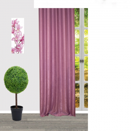 Draperii la oferta - Draperie Velaria lila catifelat, 200x235 cm