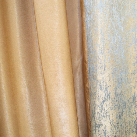 Set draperii Velaria bej cu imprimeu baroc, 2x160x260 cm [2]
